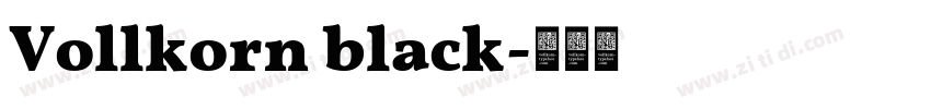 Vollkorn black字体转换 Vollkorn black字体转换